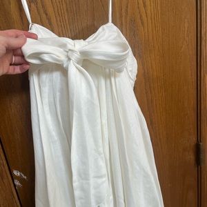 J crew strapless white dress